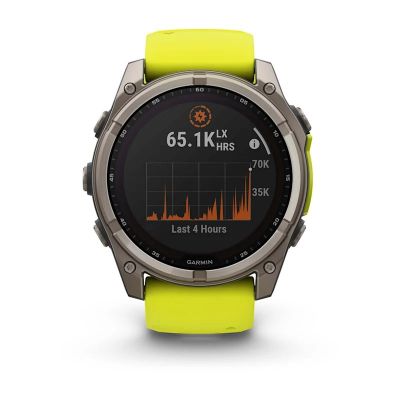 5. Garmin Fenix 8 Solar Sapphire Titanium Amp Yellow/Graphite watch