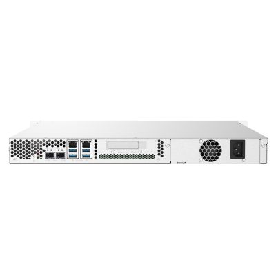 6. Qnap TS-432PXU-2G, 1U, 4 x 2.5"/3.5" SATA, Annapurna Labs Alpine AL324 1.7GH, 2GB DDR4 UDIMM (Max. 16GB), 2 x 10GbE SFP+, 2 x 2.5GbE, Single PSU (not upgradeable to RP)