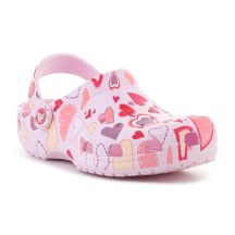 CROCS CLASSIC VDAY CLOG KIDS PINK MILK/HEARTS 209754-7CI