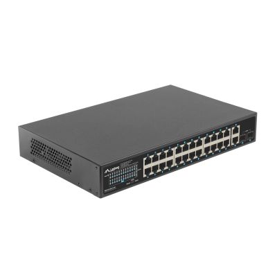 10. LANBERG SWITCH POE RACK 19" 24X 1GB POE+/2X GB/2X SFP 360W RSGE-24P-2GE-2S-360