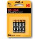 2. KODAK XTRALIFE ALK.LR3 ALKALINE BATTERIES BLISTER [SET=4PCS]
