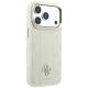 12. Guess Stripe Peony 4G Logo MagSafe Case for iPhone 18 Pro Max / 17 Pro Max - Beige