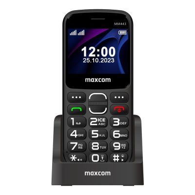 6. MaxCom Comfort MM443 4G 5.87 cm (2.31") 110 g Black Functional phone