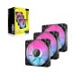 2. Corsair iCUE LINK RX120 RGB Computer Case Fan 12 cm Black 3 pcs.