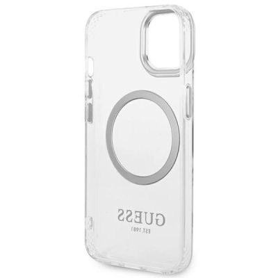 7. Guess GUHMP14MHTRMS iPhone 14 Plus 6.7" silver/silver hard case Metal Outline Magsafe