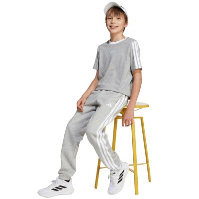 6. adidas Essentials Light Gray Kids' Pants JY4995