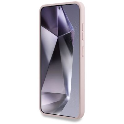 5. Karl Lagerfeld Silicone Double Heads And Circle MagSafe Samsung Galaxy S25 Plus Case Pink