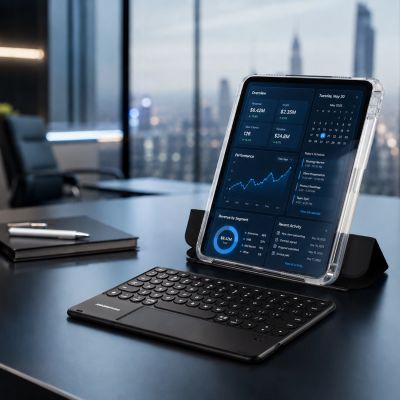 6. AmazingThing Minimal Case KeyLite Combo Keyboard Case for iPad Air 11" M3/M4 (2025/2026) - Black