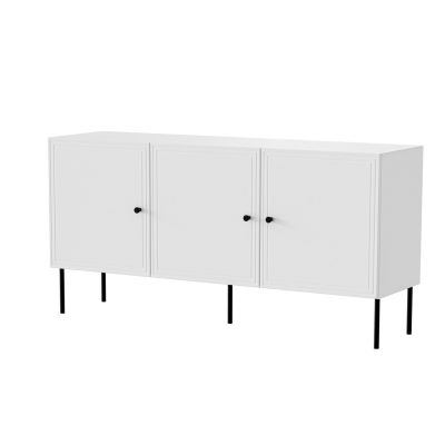 3D PALAZZO BIS chest of drawers 151x40x75 white matt