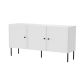 3D PALAZZO BIS chest of drawers 151x40x75 white matt