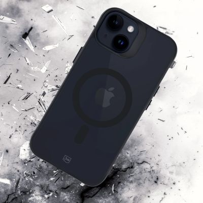 8. 3mk Smoke MagCase with MagSafe for iPhone 15 - semi-transparent