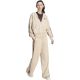 6. Women's adidas Seasonal Essentials Animal Print 3-Stripes Full-Zip Hooded Sweatshirt Beige KH1547