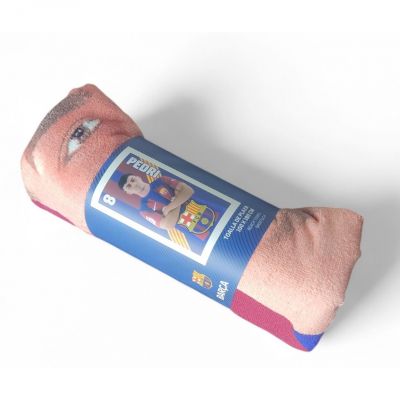 4. FC Barcelona Pedri beach towel microfiber 70X140 120010