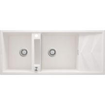Magnetic granite sink, 2-bowl, with drainer ZRM_A213 5907650817185