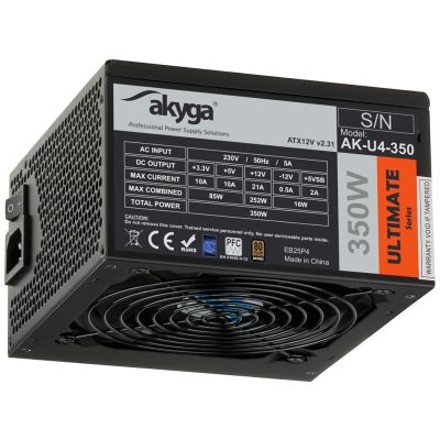 4. Akyga AK-U4-350 Power Supply Module 350 W 20+4 pin ATX ATX Black