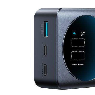 6. Joyroom JR-PBF05 Pro 30000mAh 65W Powerbank with Digital Display 2x USB-C 1x USB-A - Black