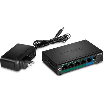 5. TRENDnet Switch 5 Port Gbit PoE+ 32W Metall