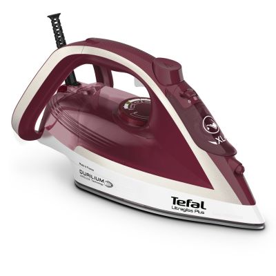 Tefal Ultimate Pure FV6810 Steam Iron 2800W Red, Silver
