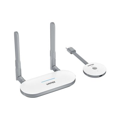 2. Unitek Wireless HDMI Transmitter and Receiver, range up to 50m, white