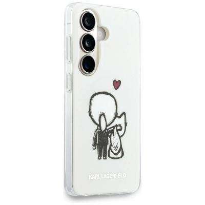4. Karl Lagerfeld IML Karl&Choupette MagSafe Case for Samsung Galaxy S26 - Transparent