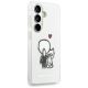 4. Karl Lagerfeld IML Karl&Choupette MagSafe Case for Samsung Galaxy S26 - Transparent