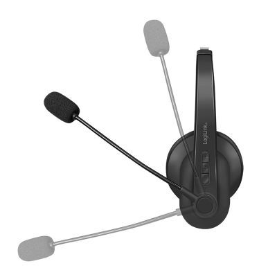 3. LogiLink BT0059 Headphones/Headset Wireless Headband Office/Call Center Bluetooth Charging Stand Black