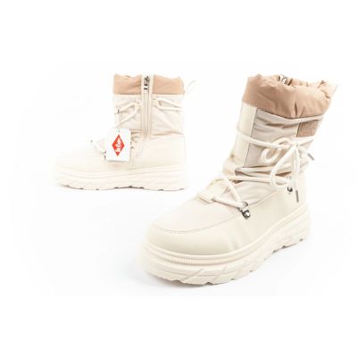 8. Lee Cooper women's winter hiking shoes, insulated, beige and cream