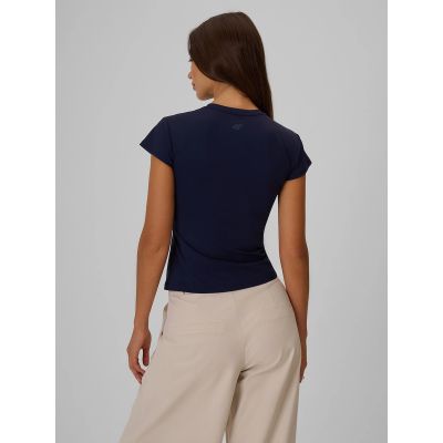 2. Women's slim plain T-shirt 4F 4FRSS26TTSHF4520-31S