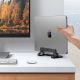 3. Ugreen Aluminum Vertical Stand Holder Stand for MacBook Laptop Tablet Silver (20471 LP258)