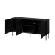2. SIENA chest of drawers 150.5x40x75 black matt