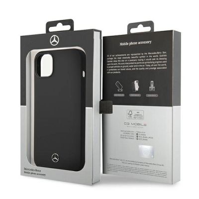 5. Mercedes Silicone Line case for iPhone 14 Plus - black