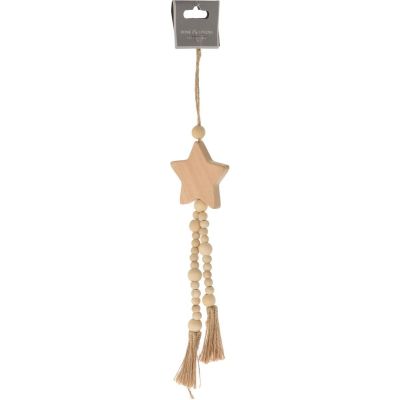 3. DECORATIVE PENDANT BOHO ECO NATURE WOODEN STAR