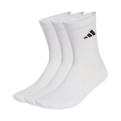 5. adidas Cushioned Sportswear Crew 3P Socks White JZ0530