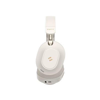 2. Havit H668BT Beige Wireless Bluetooth Headphones