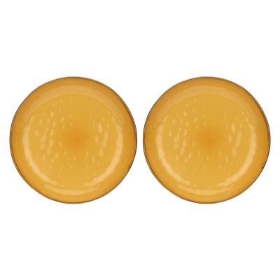 Set of 2 Concerto Ocra Round Bowls - Yellow, 30 cm