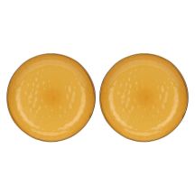 Set of 2 Concerto Ocra Round Bowls - Yellow, 30 cm