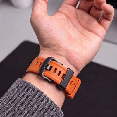 7. Tech-Protect Motion Strap for Garmin Fenix 5X / 5X Plus / 6X / 6X Pro / 7X / 8 / 8 Pro / 9 / 9 Pro (51 mm) – Orange