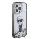4. Karl Lagerfeld Liquid Glitter Ikonik case for iPhone 15 Pro - transparent