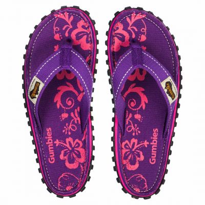 7. Gumbies Islander Canvas W Flip-Flops G-IS-WN-PUHIB