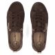 5. Women's leather platform sneakers, brown, Filippo DP3533