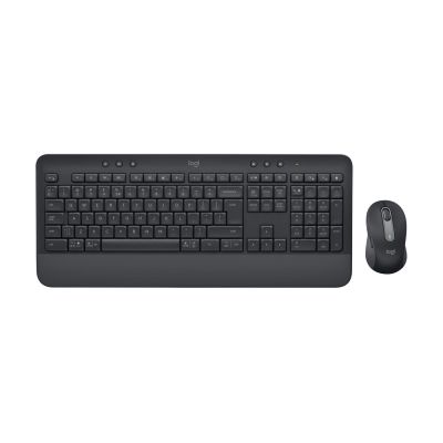 7. Logitech Signature MK650 Combo For Business Keyboard Included Mouse Office Bluetooth QWERTY American International Graphite