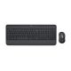 7. Logitech Signature MK650 Combo For Business Keyboard Included Mouse Office Bluetooth QWERTY American International Graphite