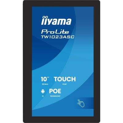 4. iiyama TW1023ASC-B3P signage display kiosk 25.6 cm (10.1") Wi-Fi 385 cd/m² WXGA Black Touchscreen Built-in processor Android 24/7