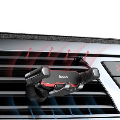 10. Baseus Lateral Gravity Car Holder for Air Vent - Black
