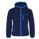 TrollKids Kids Stavanger Jacket navy/light blue windproof fleece jacket (706-110)