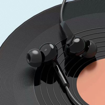 3. Dudao X3 in-ear headphones, wired, mini jack 3.5mm - black