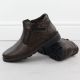 5. Men’s Brown Insulated Ankle Boots with Zips VanHorn AN71309