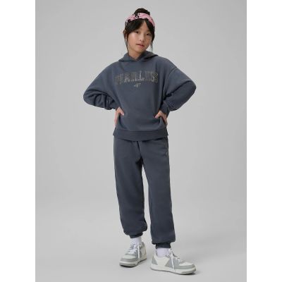 3. Girls' loose sweatshirt with hood 4F 4FJRSS26TSWSF2627-22S