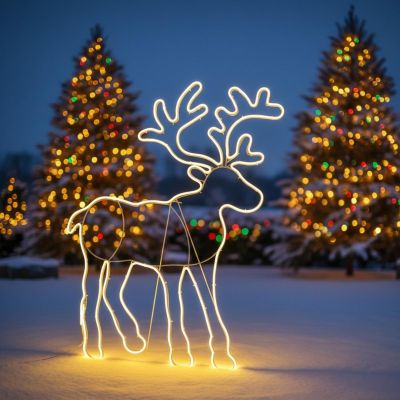 4. NEON DECORATIVE LAMP 735 LEDS REINDEER
