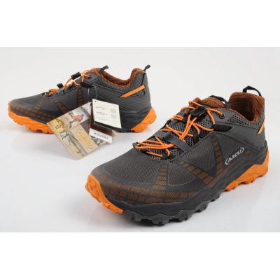 8. Flyrock Vibram men's trekking sports shoes, durable gray orange